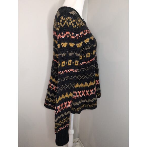 Free people geometric knit grandpacore granny sweater - Picture 4 of 6